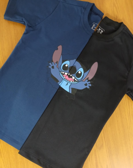 Camiseta Infantil Masculina do Stitch