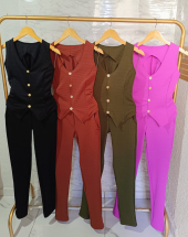 Conjunto Feminino Calça Skinny e Colete Atacado 44 Goiânia