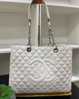 Bolsa Média Chanel Branca