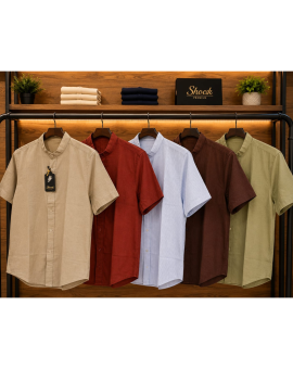 Camisa Masculina Gola Padre Lisa