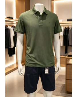 Camiseta Polo Masculina Lisa Tradicional