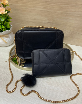 Kit de Bolsa e Carteira Feminina