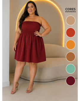Vestido Plus Size Tomara que Caia