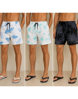 Bermuda Masculina Praiana Estampada