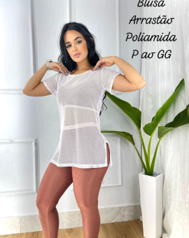 Blusa Academia Arrastão Poliamida