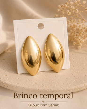 brinco-feminino-dourado-oval-atacado-rua-44-goiania 