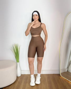 Conjunto Top e Short Ciclista Fitness