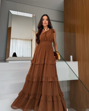 vestido-longo-elegante-babado-em-camadas-atacado-rua-44-goiania 