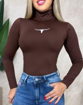 Body Manga Longa Gola Alta Atacado 44 Goiânia