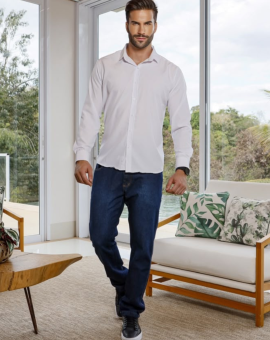Camisa Social Branca Masculina Tradicional