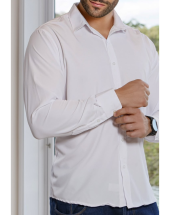 Camisa Social Branca Masculina Tradicional Atacado 44 Goiânia