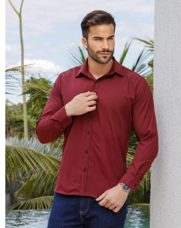 camisa-social-masculina-slim-vinho-atacado-rua-44-goiania 