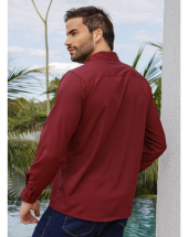 Camisa Social Masculina Slim Vinho Atacado 44 Goiânia