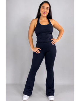 Conjunto Academia Blusa e Calça Flare