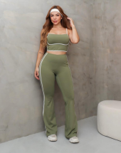 Conjunto de Academia Poliamida Calça Flare Atacado 44 Goiânia