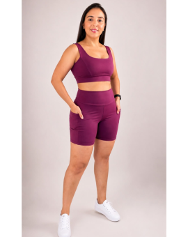 Conjunto de Academia Shortinho com Bolso