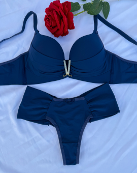 Conjunto de Lingerie Sutiã com Bojo