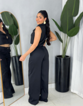 Conjunto Feminino de Alfaiataria Preto Atacado 44 Goiânia