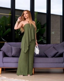 Conjunto Tomara que Caia Calça Pantalona