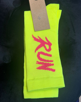 Meia Crossfit Unissex Verde Fluorescente