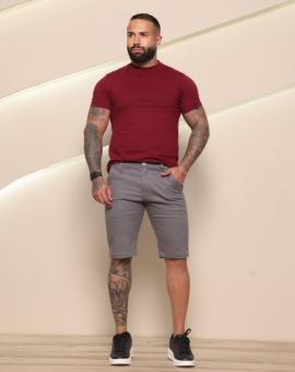 Camiseta Masculina Vermelha Tecido Premium